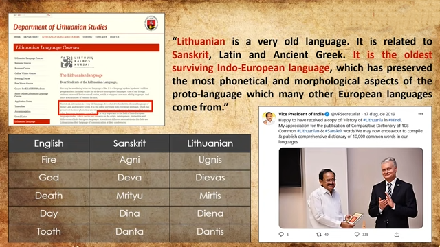 History of Sanskrit language