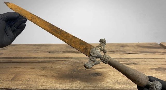 Sword in sanskrit is called  खडग (Khadag )